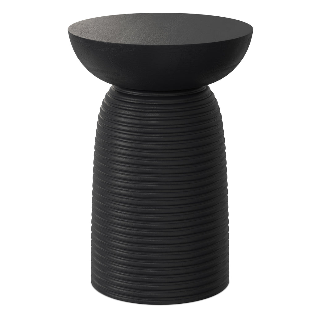 Boyd 13 Inch Ribbed Accent Table
