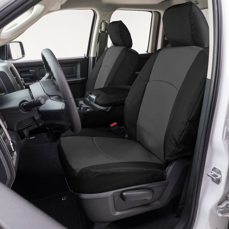 Covercraft 23-25 Ford F250-F550 Endura PrecisionFit Custom Front Row Seat Covers - Charcoal/Black GTF4434ABENCB