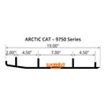 Extender Trail III Arctic Cat EAT3-9750-1 Woody's Carbides