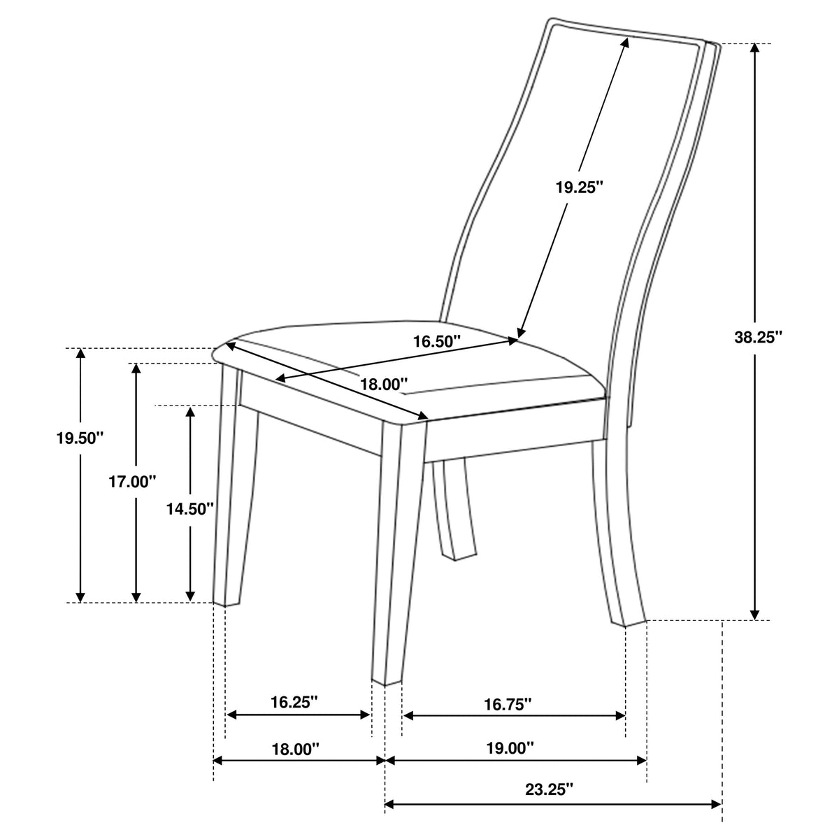 Holloway Chocolate 5-Piece Dining Set