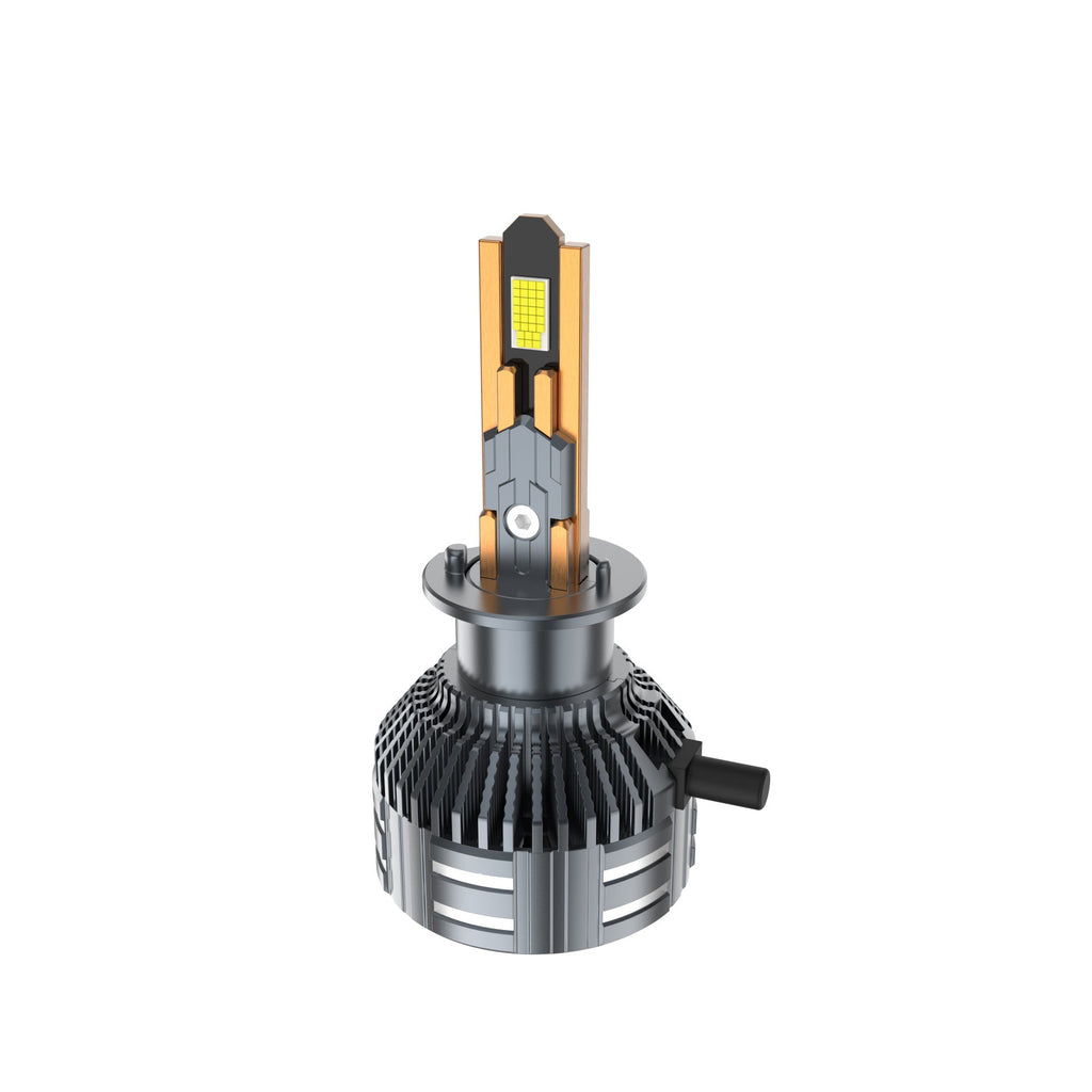 220W High Power Car LED Headlight 60 Chip WideVoltage Decoder Ready LED Bulb 34 Copper Tube Heat Dissipation H1 H7 H4 Universal Auto Headlamp