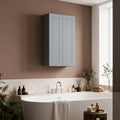 Gray Shaker Solid Wood Wall Cabinet