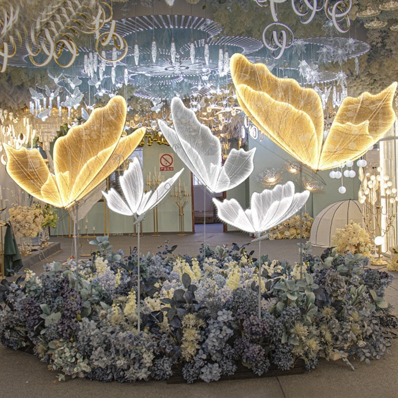 Hotel Mall Wedding Butterfly-wing Path Lights