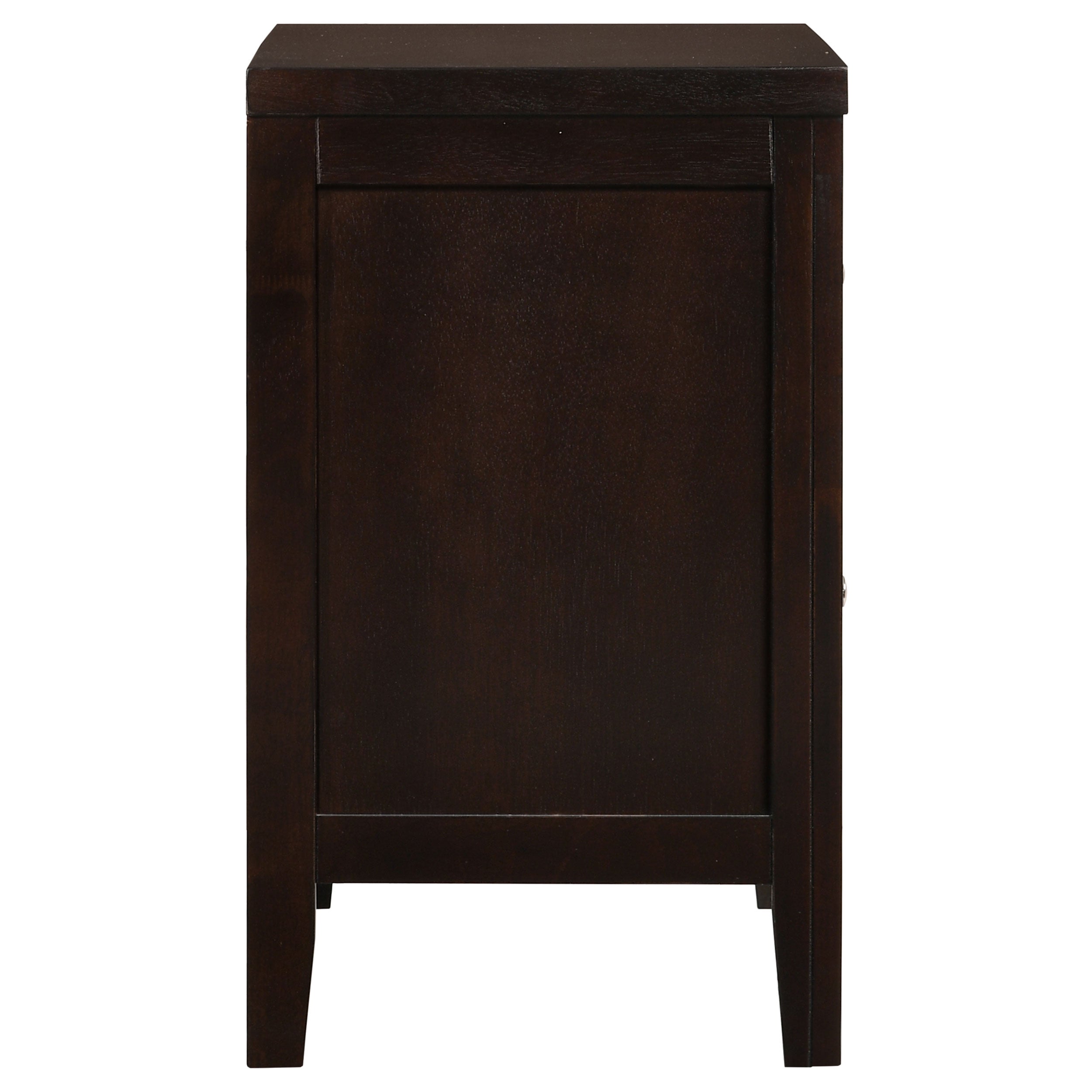 Garrett Cappuccino 2-Drawer Rectangular Nightstand