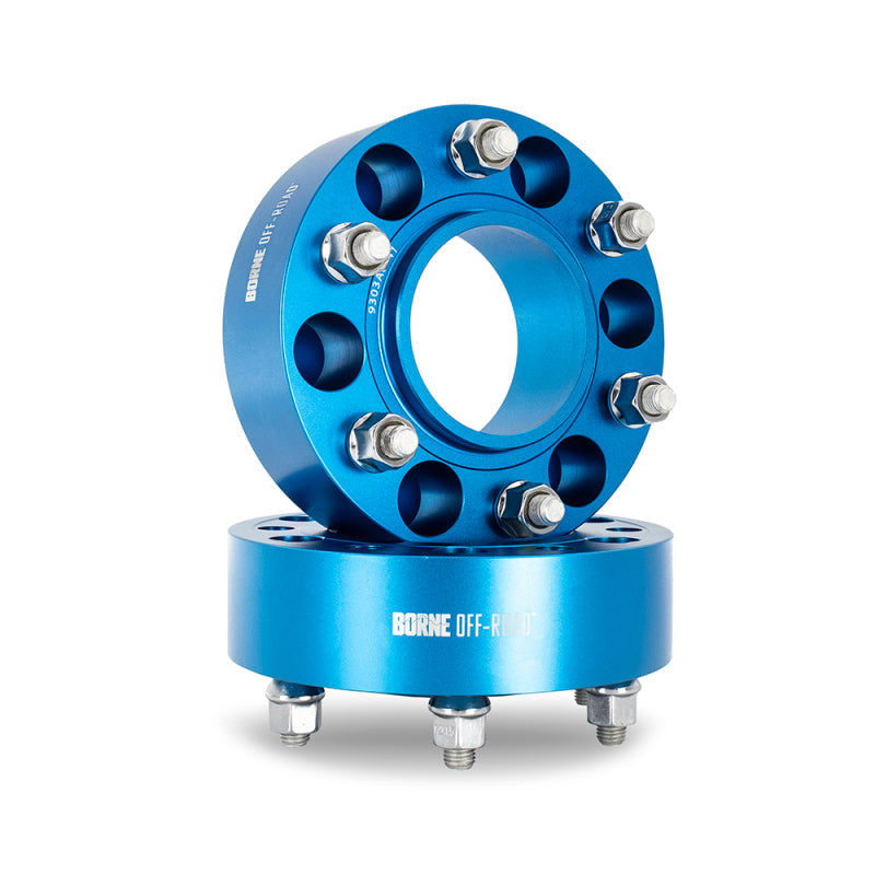 Borne Off-Road Wheel Spacers 5x150 110.1 50 M14 Blue BNWS-010-500BL