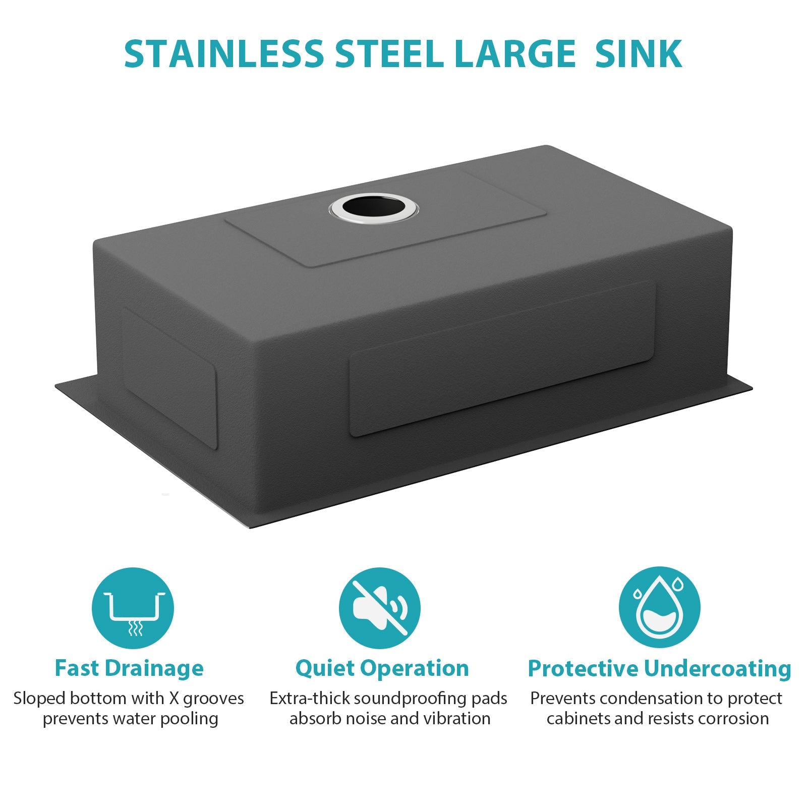 30" Single Bowl Topmount Kitchen Sink