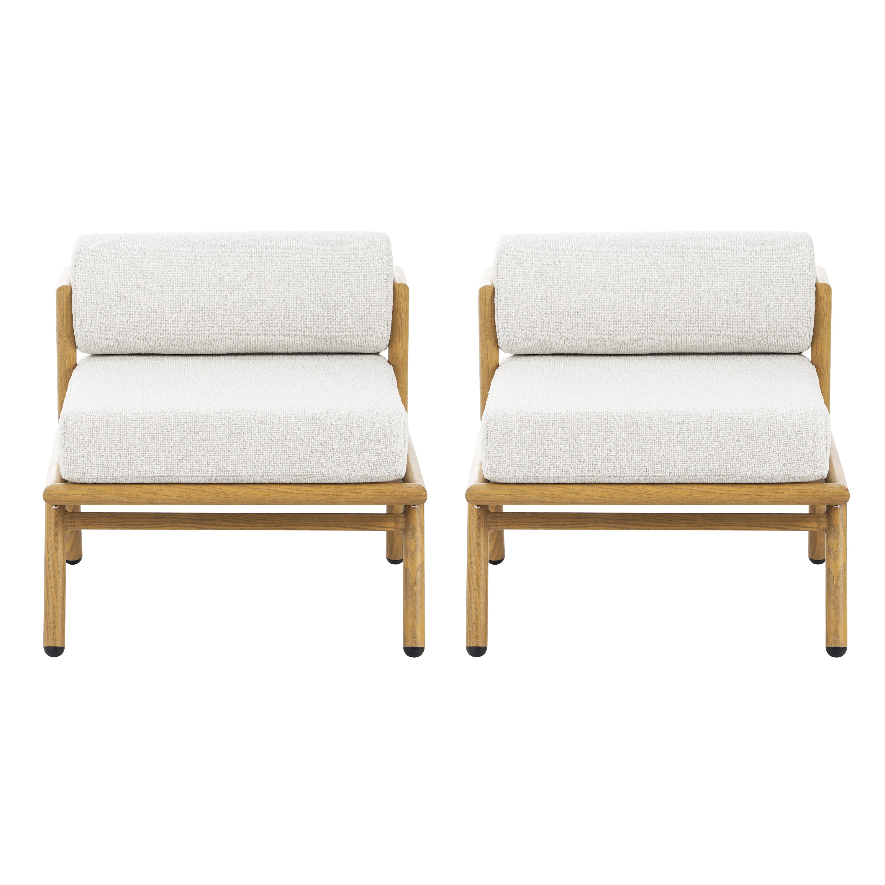 La Fiora Outdoor Patio Teak Finished Iron Club Chair