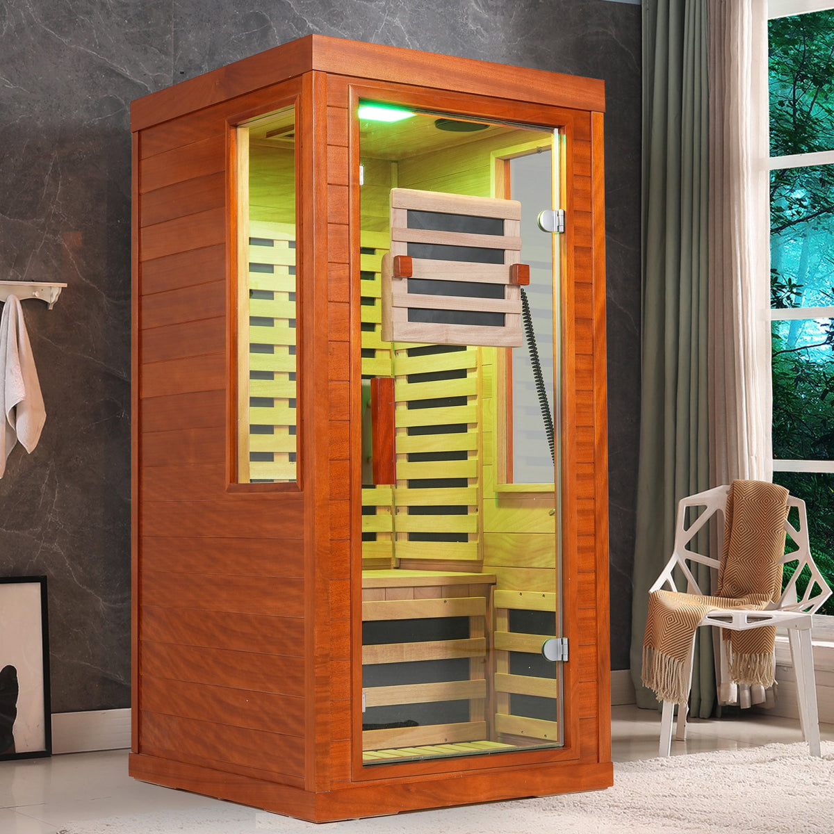 Far Infrared Sauna Room Front Wall