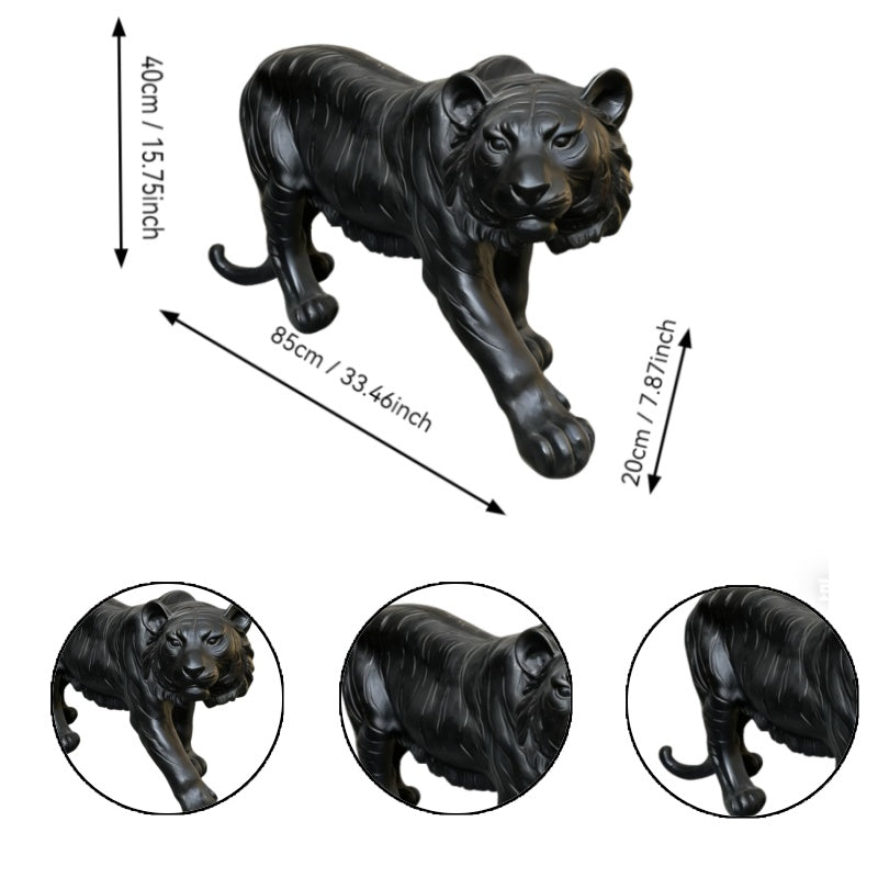 Simulated Black Tiger Statue