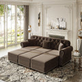 82.6" Upholstered Velvet Sofa with Nailhead Trim