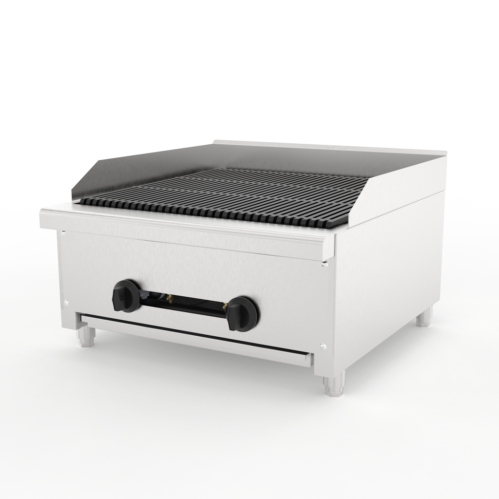 24 Inch Commercial Gas Lava Rock Charbroiler