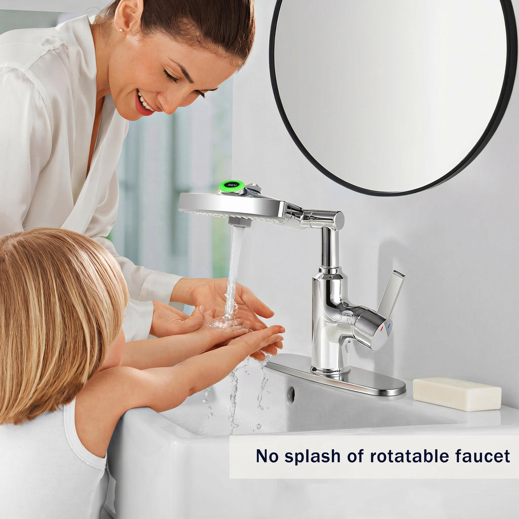 LED Temperature Display Bathroom Faucet