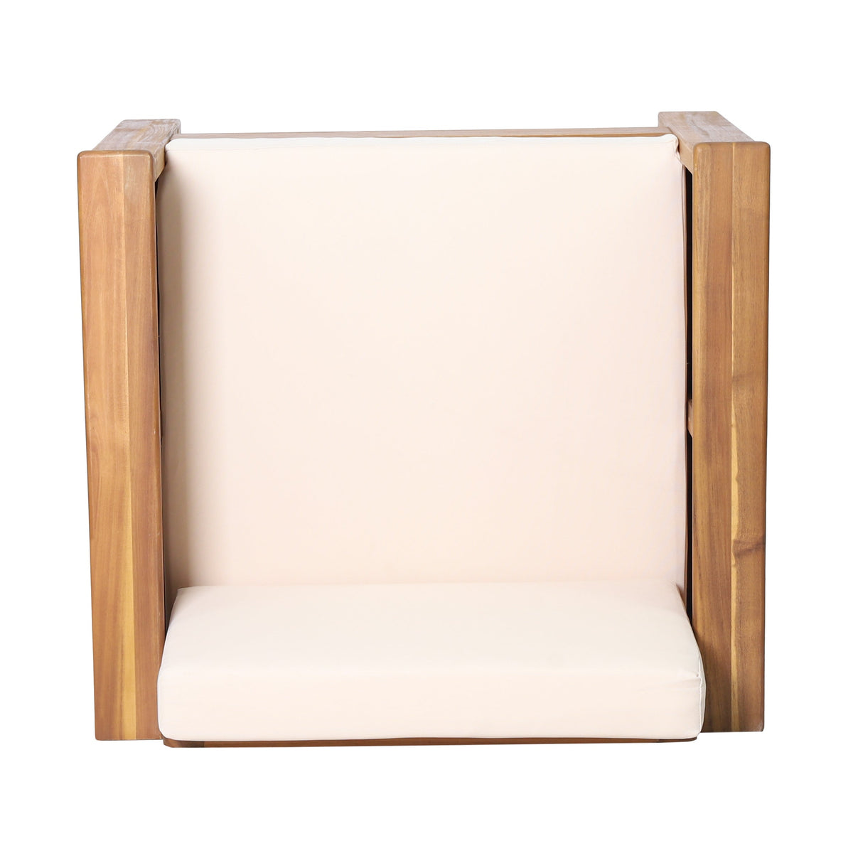 Outdoor Acacia Wood Club Chairs with Cushions