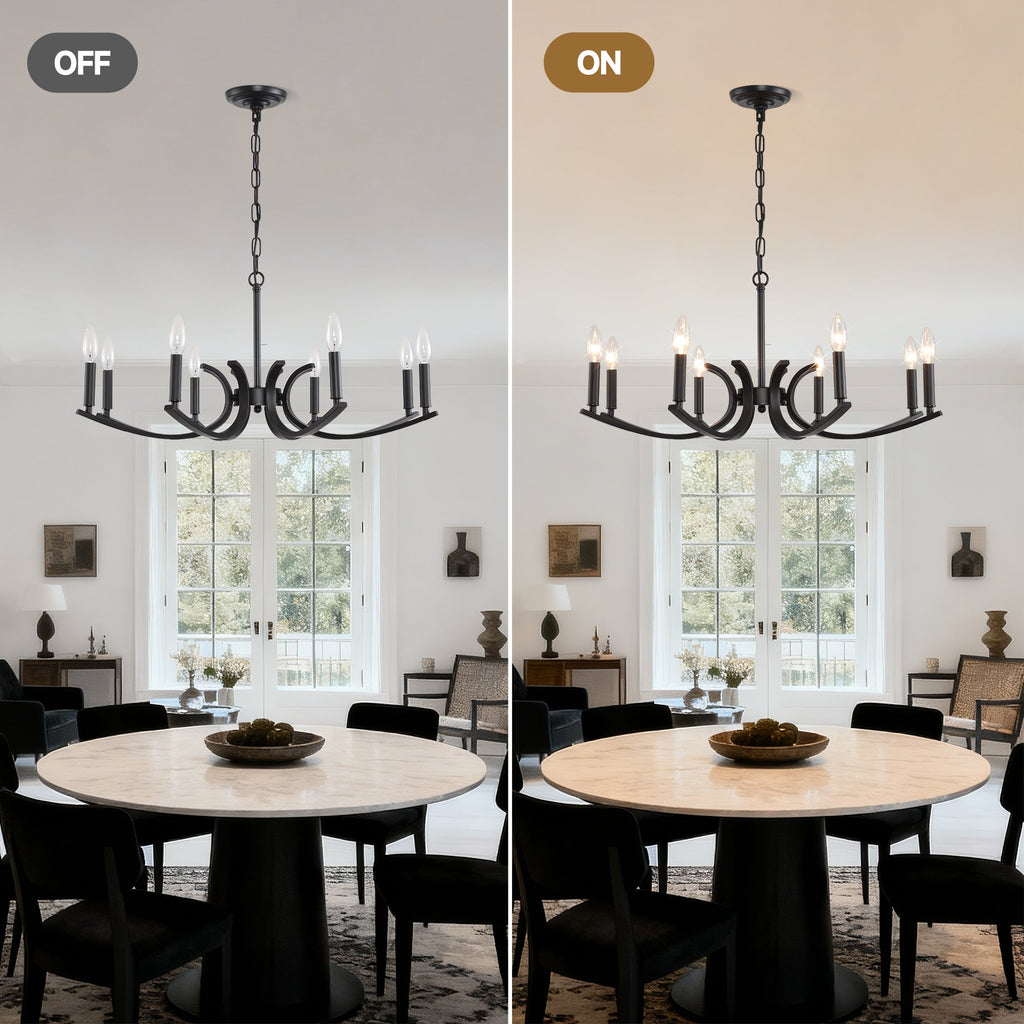 8-Light Farmhouse Chandelier