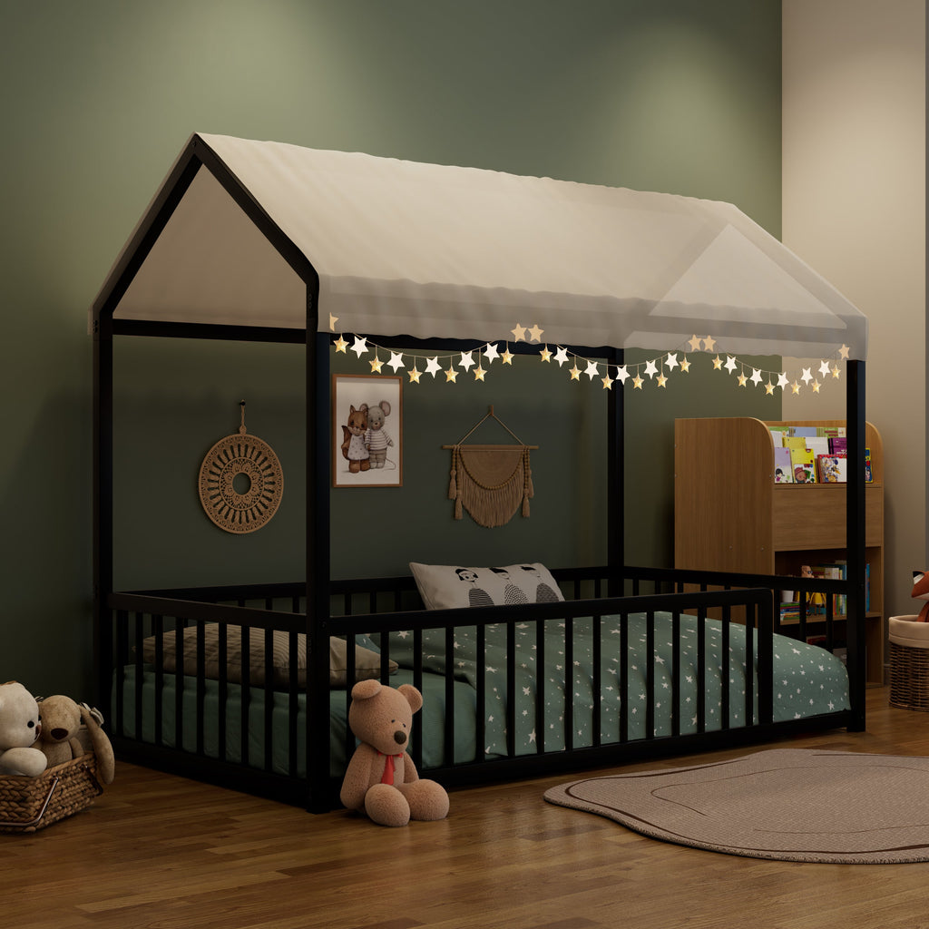 Twin Size Montessori Style Metal Floor Bed Frame