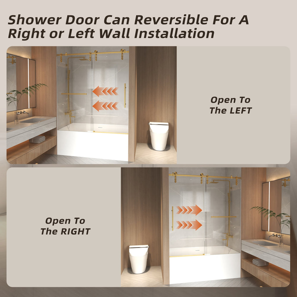 Frameless Sliding Bathtub Door