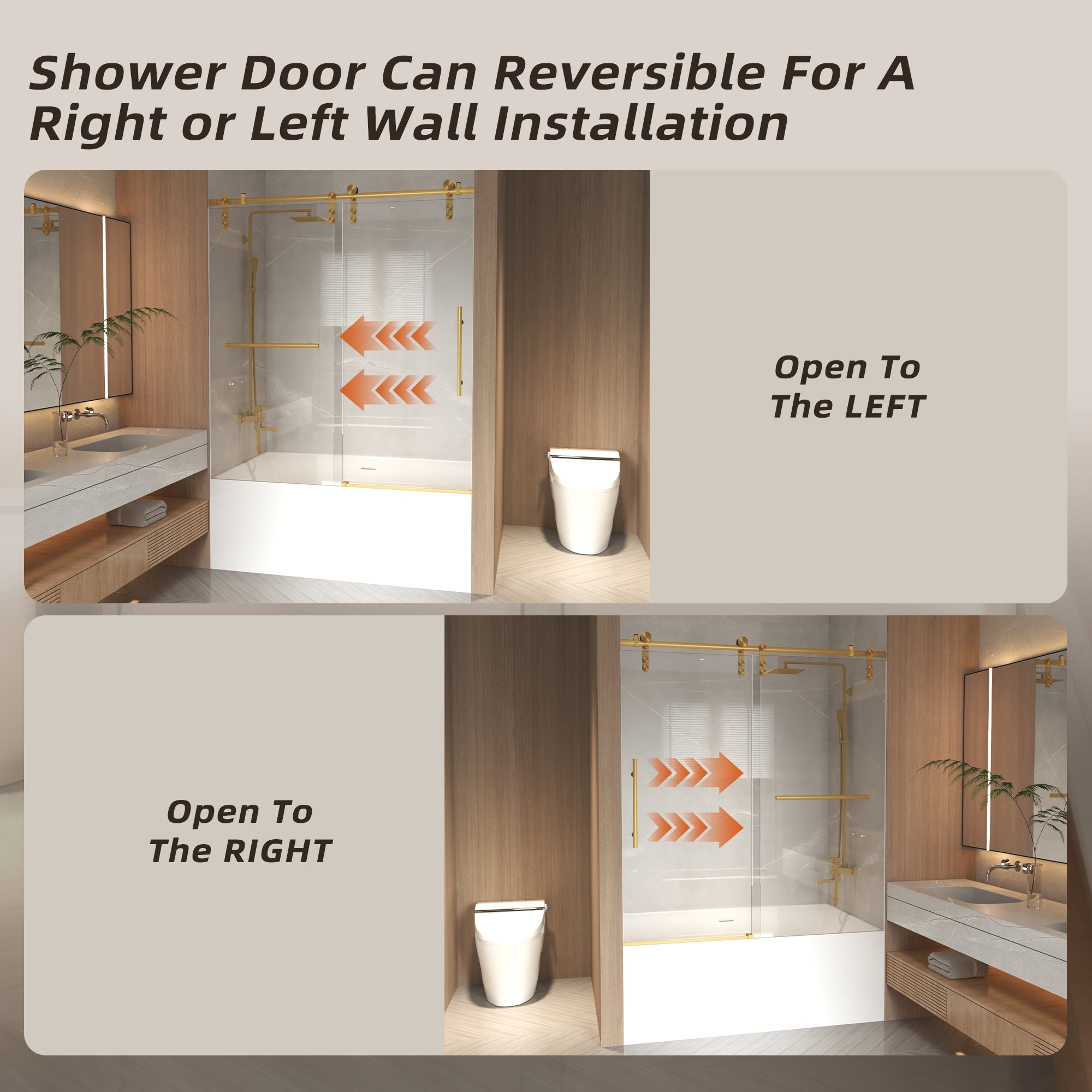 Frameless Sliding Bathtub Door