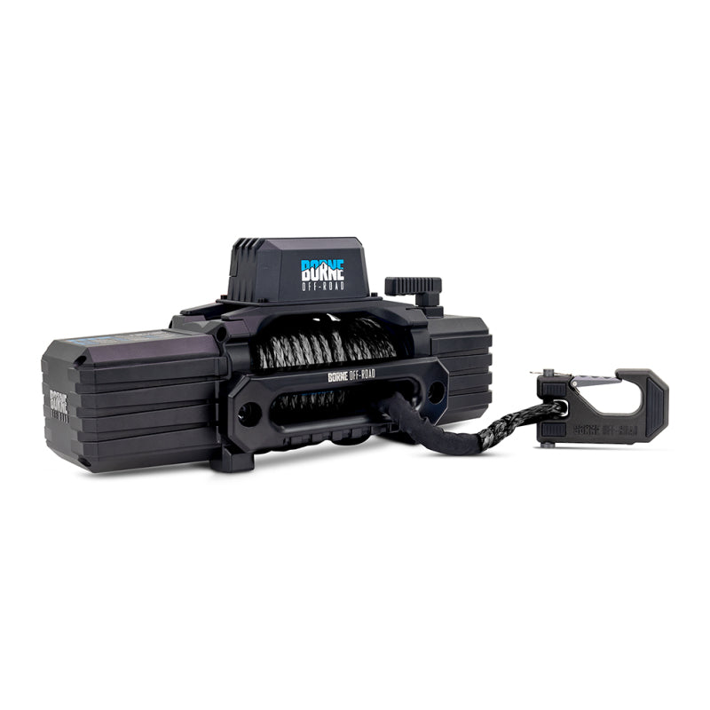 Borne Off-Road 12K Winch - Black Synthetic Rope BNWN-12-SBK
