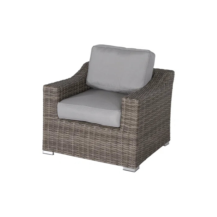 Chic Rattan Wicker 2-Person Outdoor Seating Group