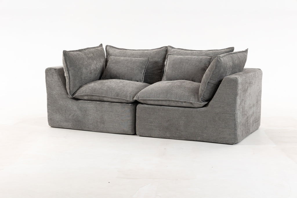 74.8" Cloud Couch Oversized Modular Sectional Sofa
