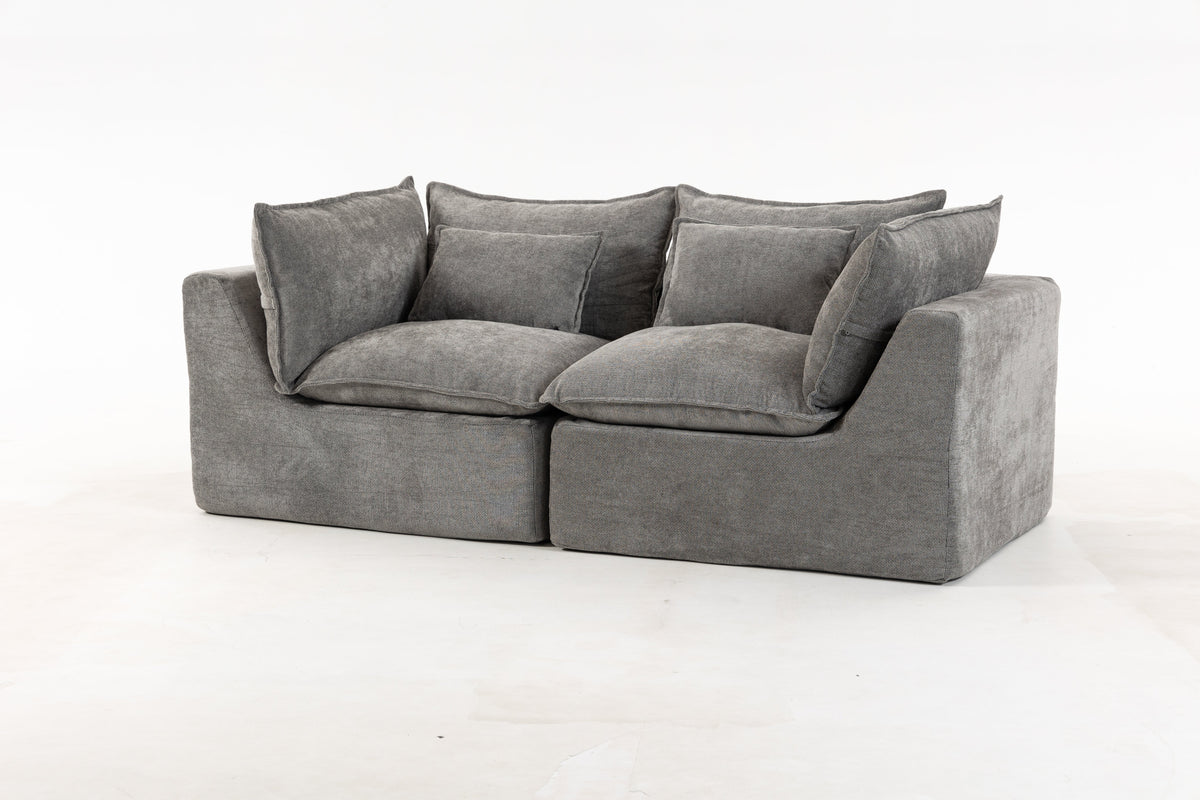 74.8" Cloud Couch Oversized Modular Sectional Sofa