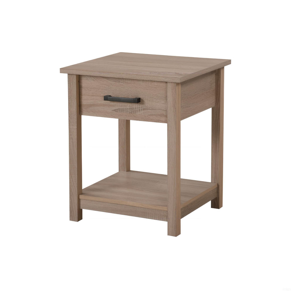 Sleek Contemporary Nightstand In Sandle Wood