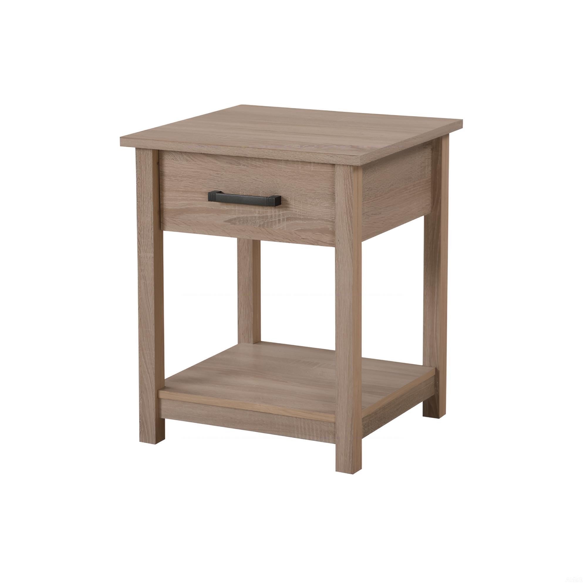 Sleek Contemporary Nightstand In Sandle Wood