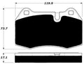 Porterfield Brake Pads for 2003 MASERATI QUATTROPORTE