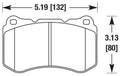 Porterfield Brake Pads for 2008 ACURA TL Type-S