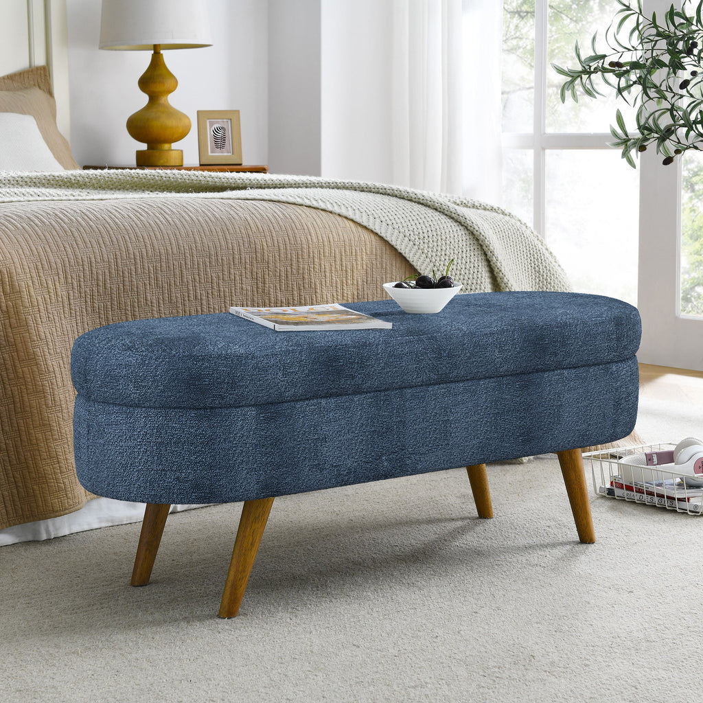 Ottoman Oval Storage Bench