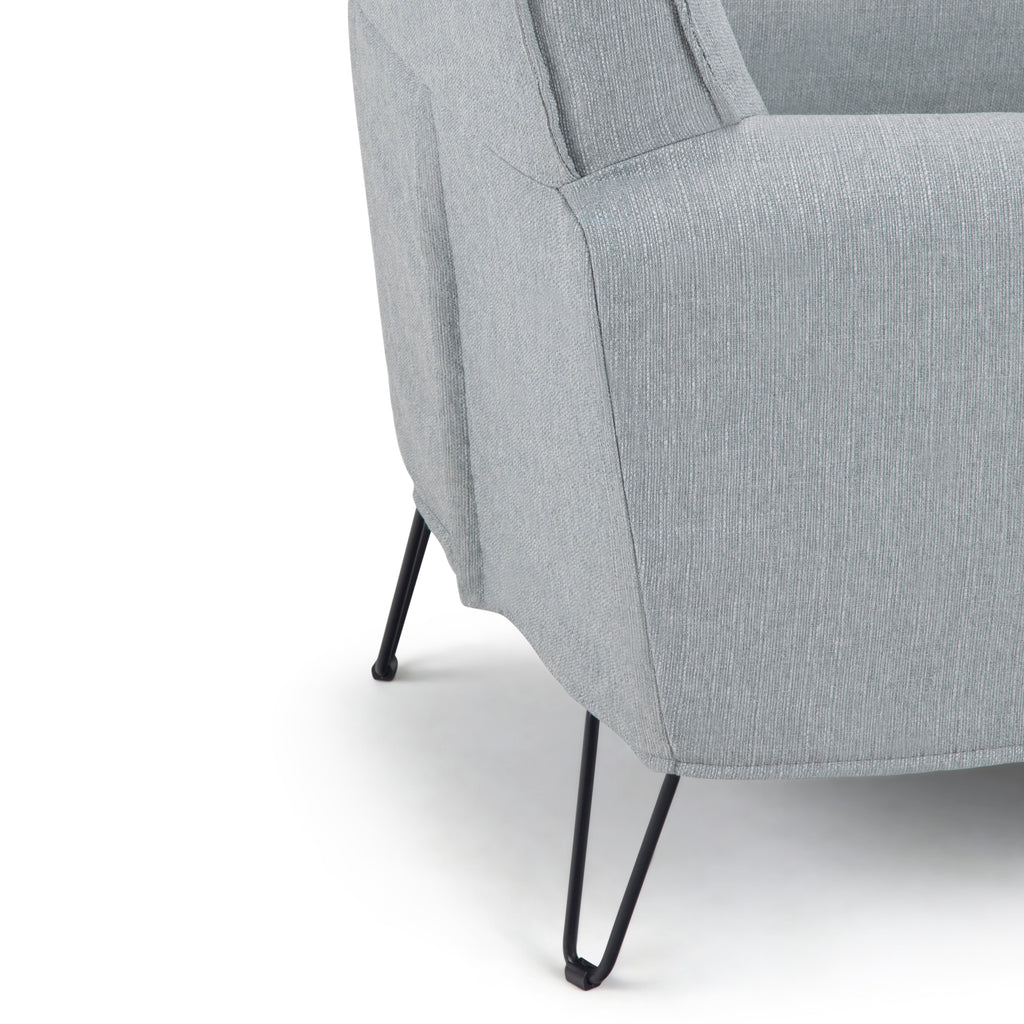 Warren Accent Chair with Hairpin Legs