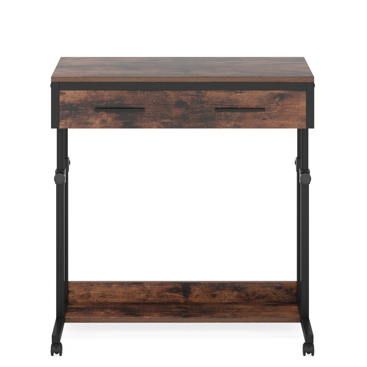 Portable Laptop Desk with Drawer & Wheels
