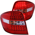 Anzo 2006-2007 Mercedes Benz M Class W164 LED Tail lights Red/Clear