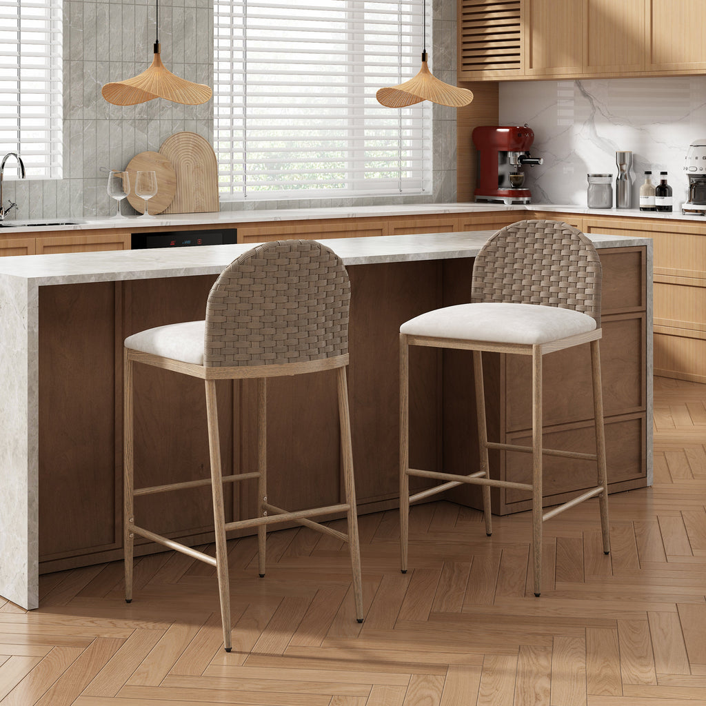 29.5" Farmhouse Barstools Set of 2