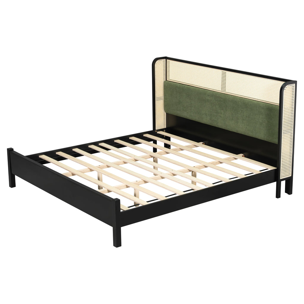 King Size Bed Frame in Black and Green