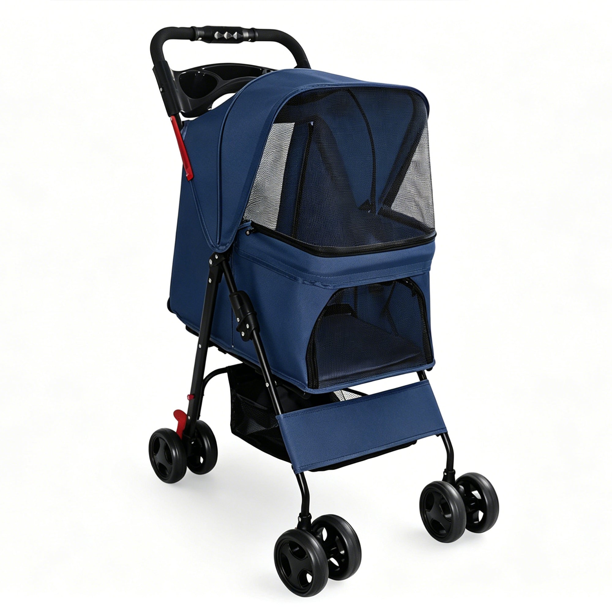 Foldable Pet Stroller for Small Dogs and Cats