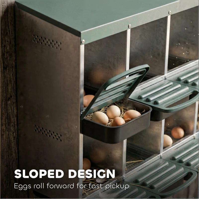 Egg Laying Boxes: Metal Nesting Boxes for Chickens