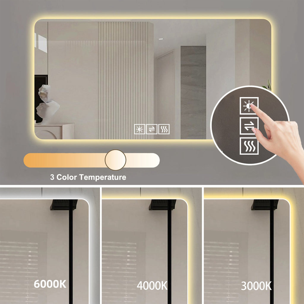 Corrosion-Resistant LED Bathroom Mirror