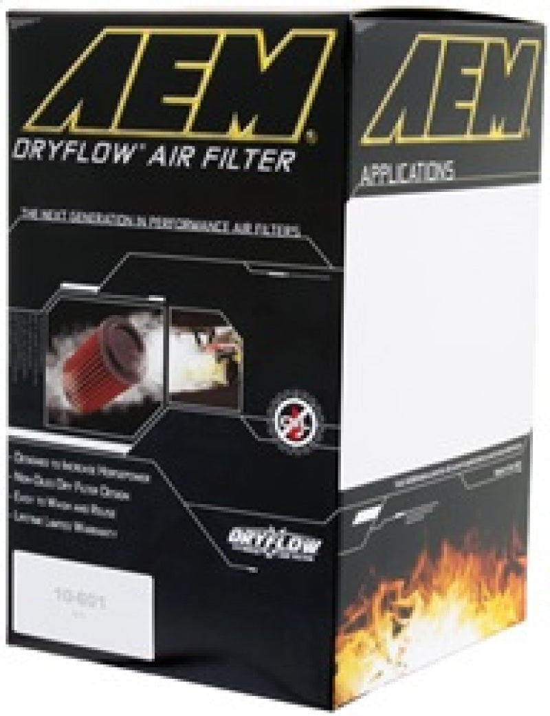 AEM Induction AEM DryFlow Air Filter - Round 2.75in ID x 6.25in OD x 8.25in H fits 2007-2014 Ford/Volvo AE-20993