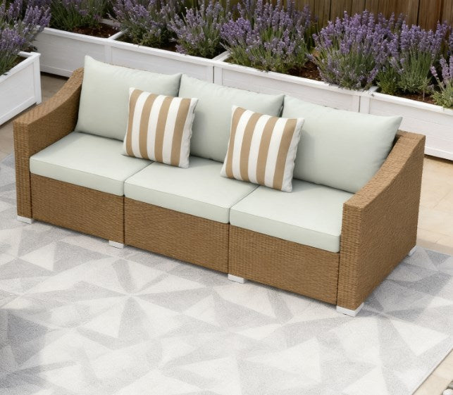 Rattan Wicker Seater Patio Couch
