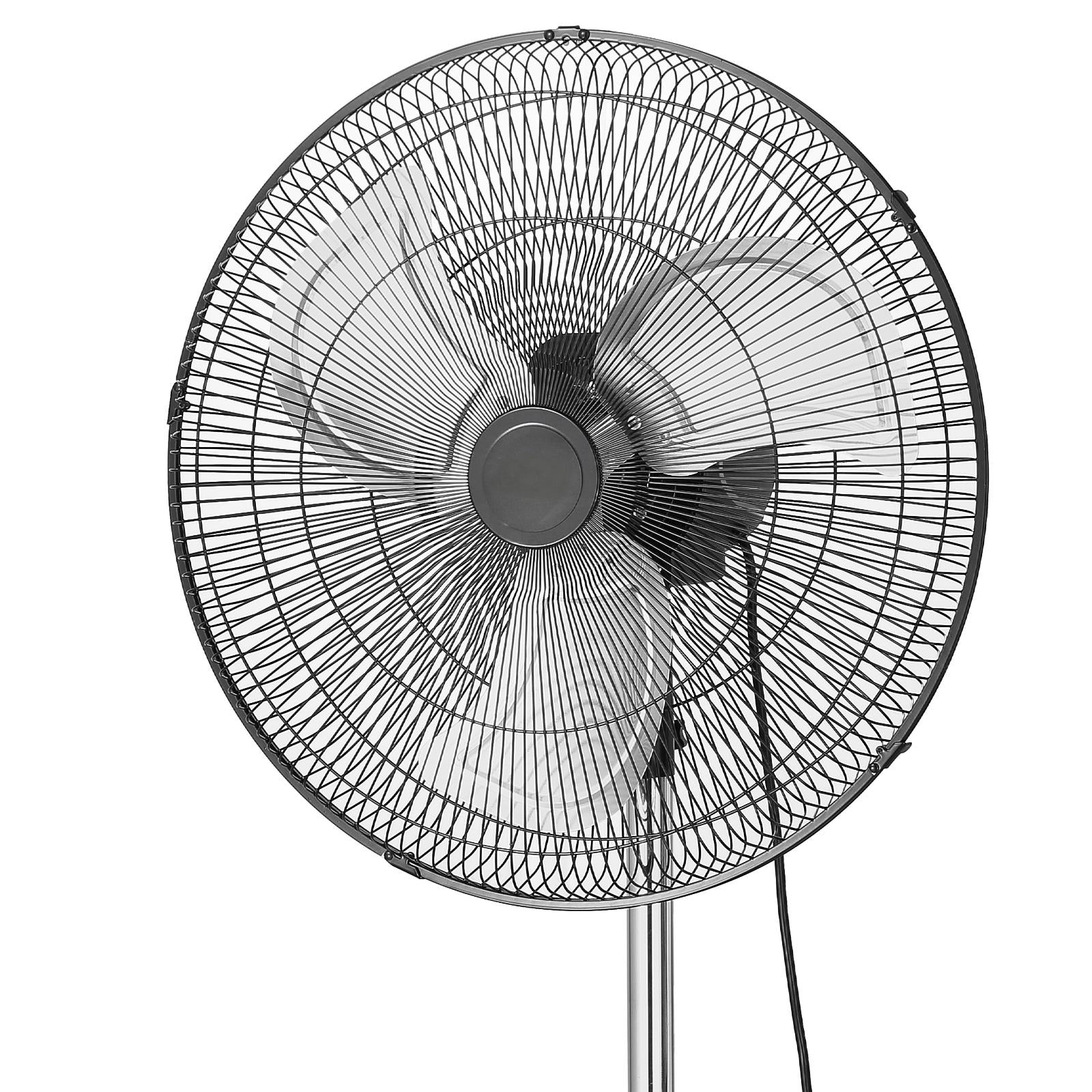 18" Industrial Pedestal Fan 3-Speed Oscillating Fan