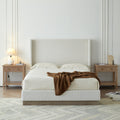 Hosford Upholstered Wingback Bed - Queen Size