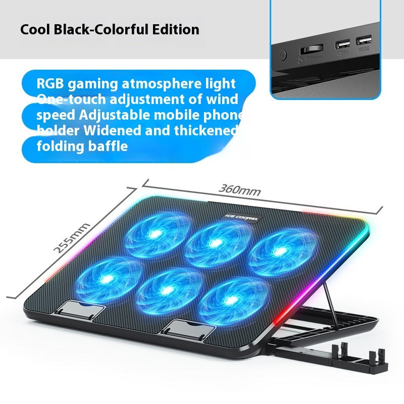 Core Ice Laptop Radiator Air Cooling Base Cooling Bracket