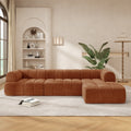 122" Modern L-Shaped Sectional Sofa with Chaise Lounge