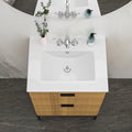 24"x18" White Rectangular Single Vanity Top with Faucet Holes