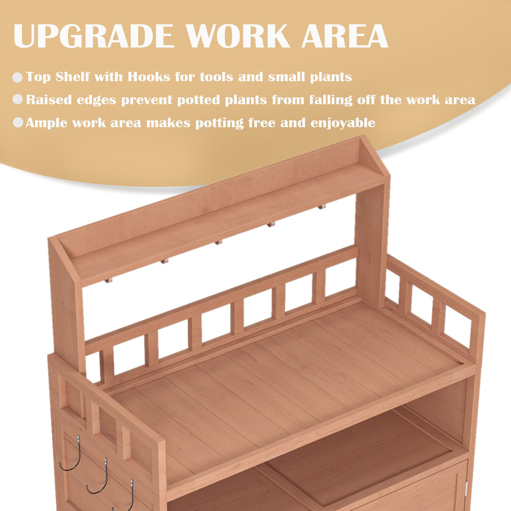 Potting Bench Outdoor Gardening Table for Patio