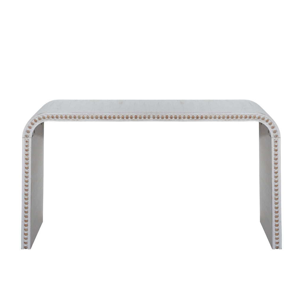 Washed White Console Table