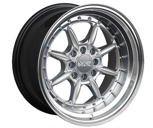 XXR 002.5 Wheel Hyper Silver / Machined Lip 15x8 +20 4x100,4x114.3