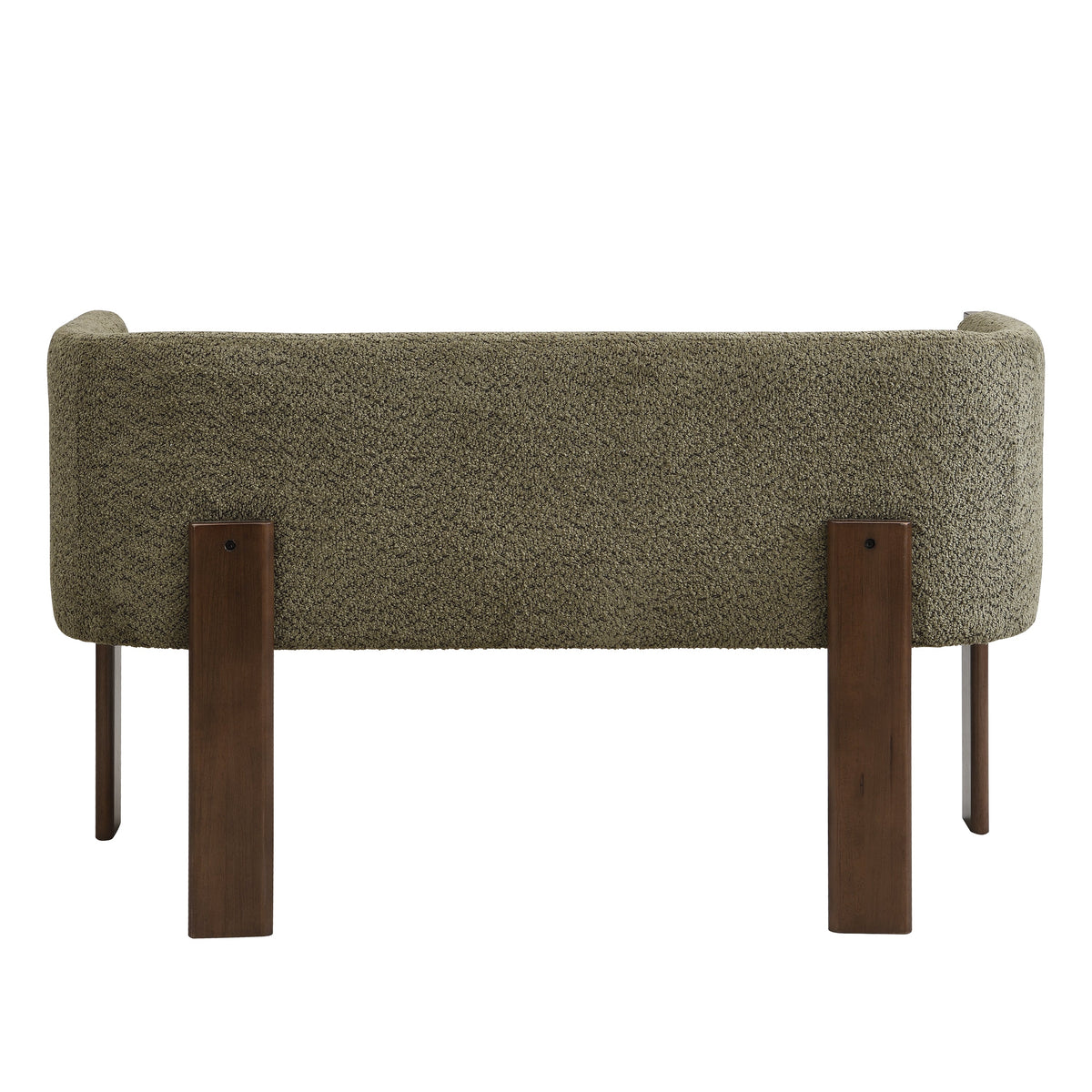 48.5" Upholstered Solid Loveseat (Walnut+Green)