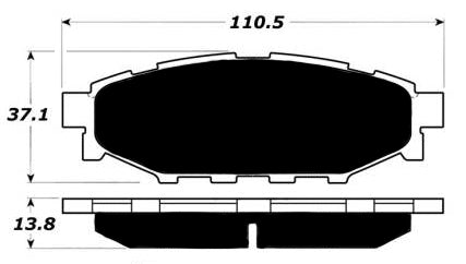 Porterfield Brake Pads for 2011 SUBARU IMPREZA OUTBACK